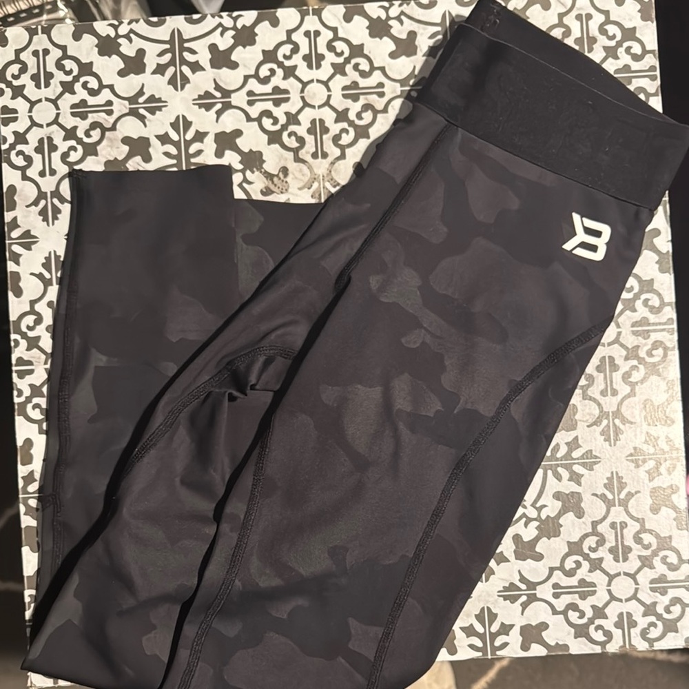 Black Camouflage Kids Leggings